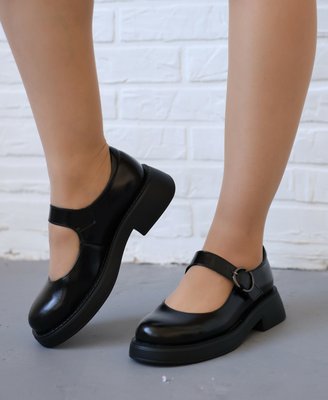 Лакові чорні туфлі Мері Джейн 2213 фото